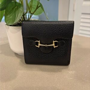 Elegant Gucci Black Leather Wallet